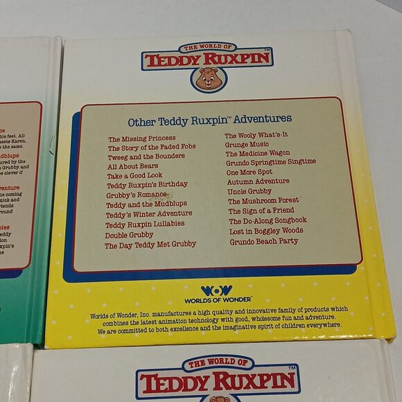 Teddy Ruxpin Lot of 4 1980's BOOKS ONLY No Tapes Lullabies Bears Children Books - Picture 10 of 12